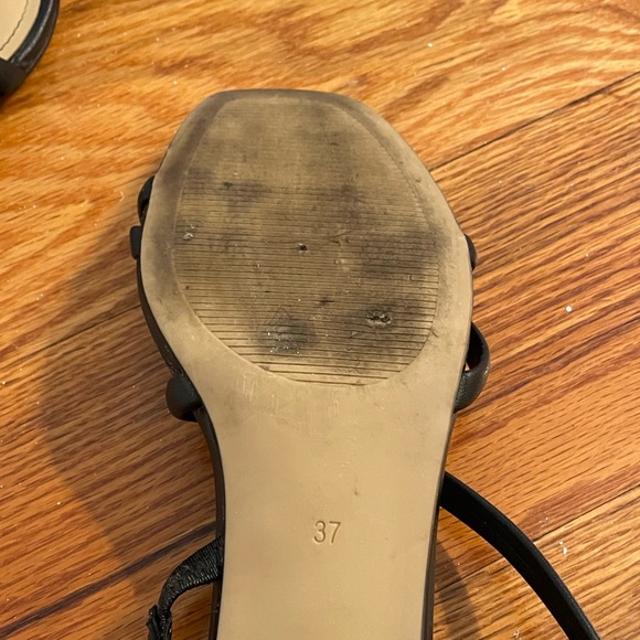 Black Strappy Kitten Heels - Picture 5 of 6